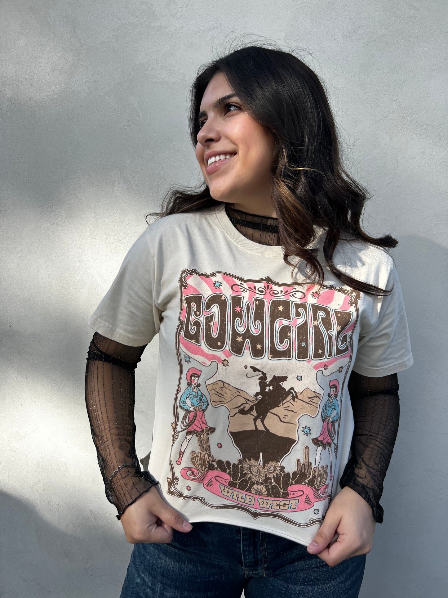 The Cowgirl Wild West Vintage Tee