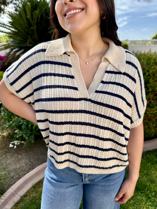 The Melanie Striped Blouse