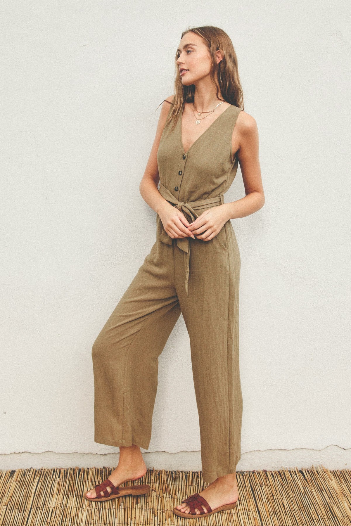 The Kira Sash Belt Jumpsuit