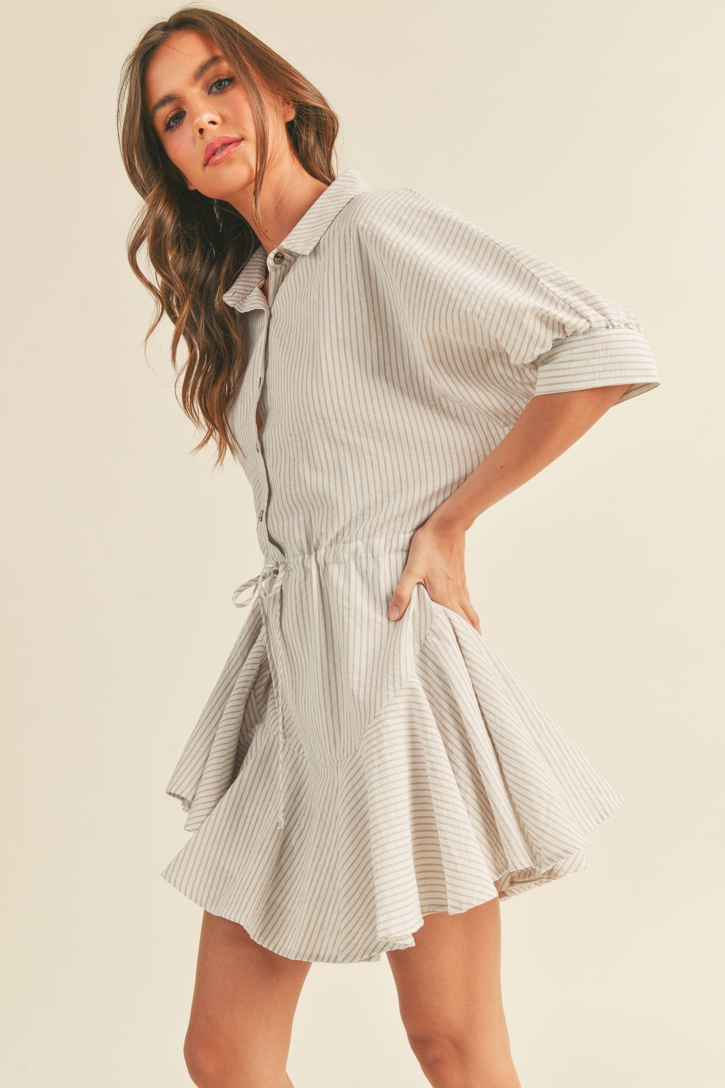 The Lexi Striped Button Down Dress