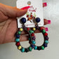Multicolor Hoop Dangle Earrings