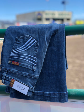 7 For All Mankind Dojo in Lake Blue - LONG