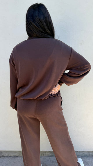 The Soft Modal Brown Bomber Jacket