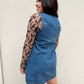 The Sleeveless Button Down Denim Mini Dress