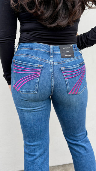 7 For All Mankind Dojo Jeans Tailorless in Moonwater - SHORT