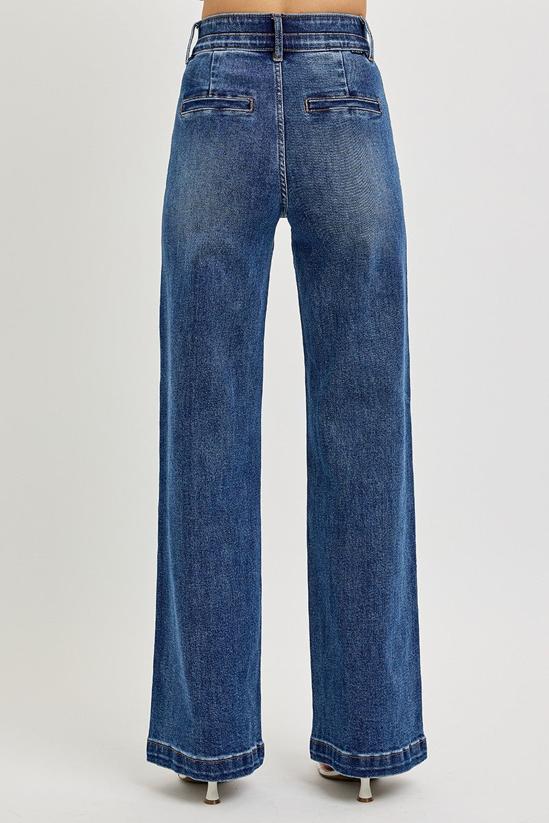 RISEN Tummy Control High Rise Wide Leg