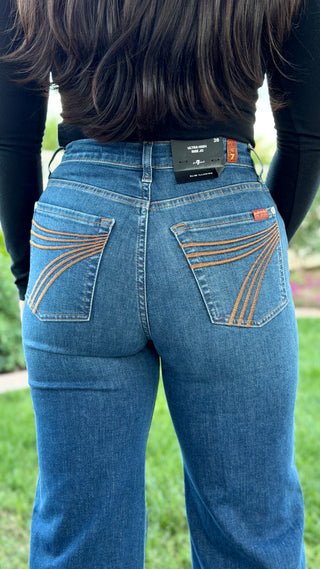 7 For All Mankind Ultra High Rise Jo in Loom