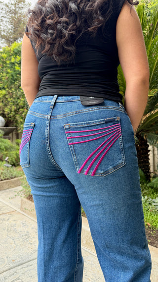 7 For All Mankind Dojo Jeans Tailorless in Moonwater - SHORT