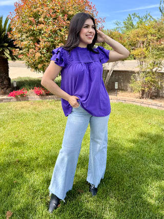 The Short Sleeve Ruffled Blouse