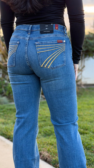 7 For All Mankind Dojo Jeans in Retro Fade - LONG