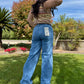 RISEN High Rise Wide Palazzo Jeans