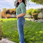 RISEN Cuffed Wide Leg Jeans