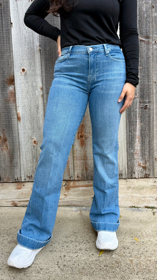 7 For All Mankind Dojo Jeans in Iceflow - LONG