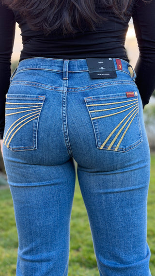 7 For All Mankind Dojo Jeans in Retro Fade - LONG