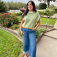 The Mineral Washed Short Sleeve Sweater