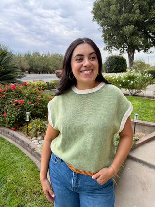 The Mineral Washed Short Sleeve Sweater