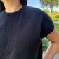 The Short Sleeve Black Knitted Sweater