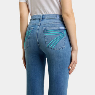 7 For All Mankind Dojo Jeans in Iceflow - LONG