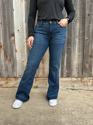 7 For All Mankind Dojo in Rebel Red - LONG