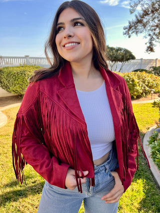 The Classic Fringe Cropped Blazer