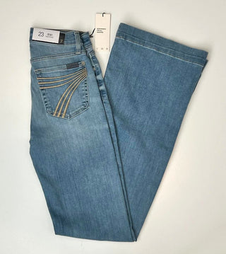 7 For All Mankind Dojo in Darby Blue - LONG
