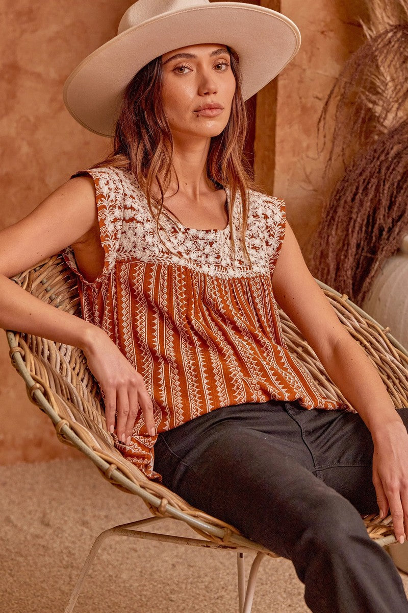 The Nicole Embroidered Blouse My Forever Cowgirl